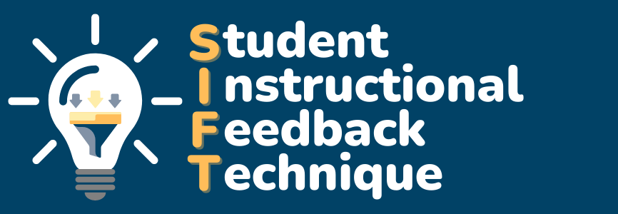 Student Instructional Feedback Technique with an image of a sifter inside a lightbulb